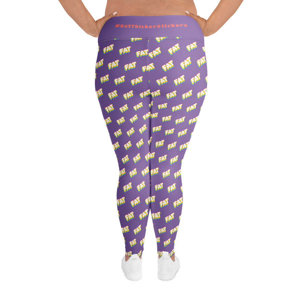 Bold FAT Leggings | Plus Size Body Positive Apparel | Curvy, Confident, Unapologetic Activewear | #EffYourBodyStandards