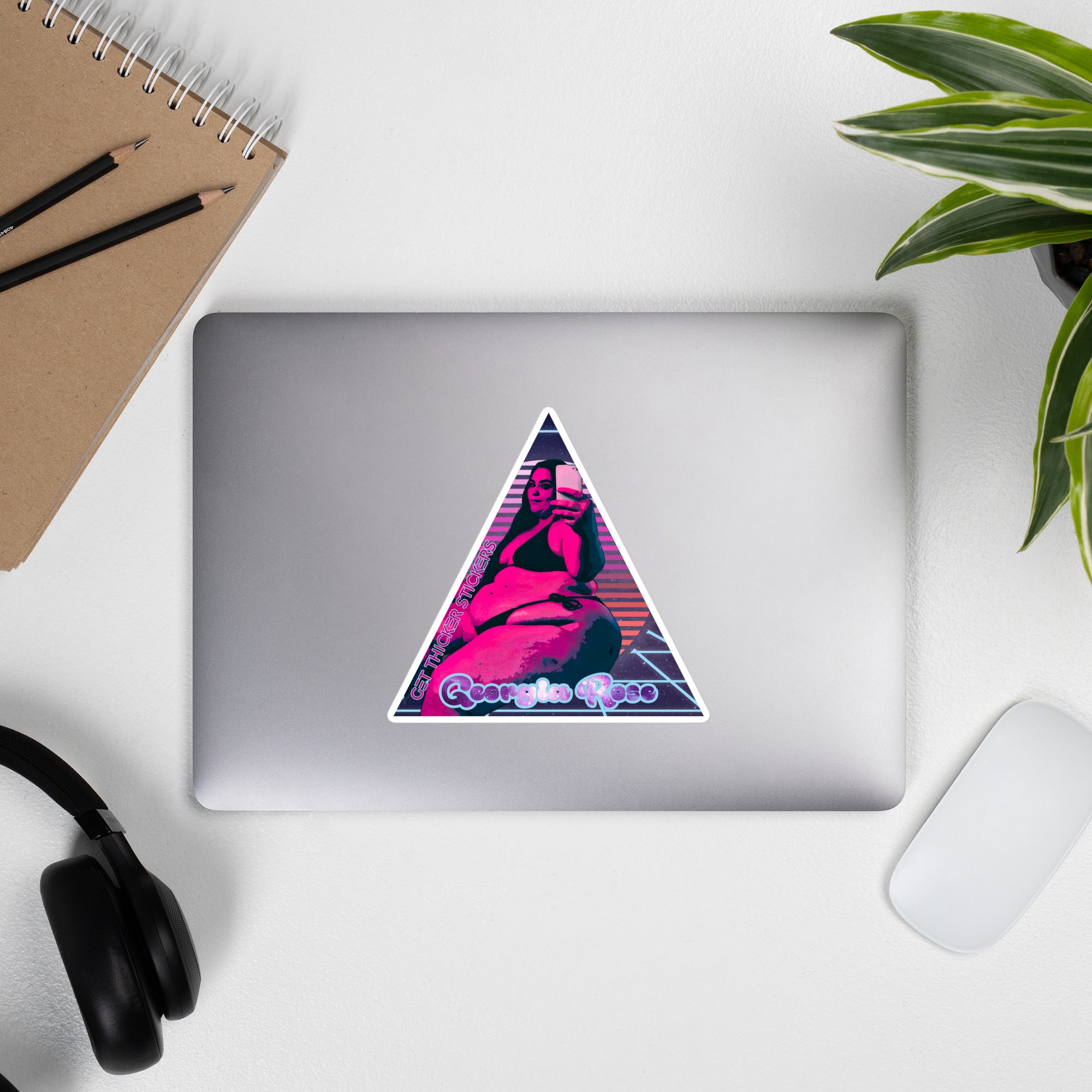 Georgia Rose x Get Thicker Stickers Collab Sticker | BBW Sticker | Sexy Retro Vibes