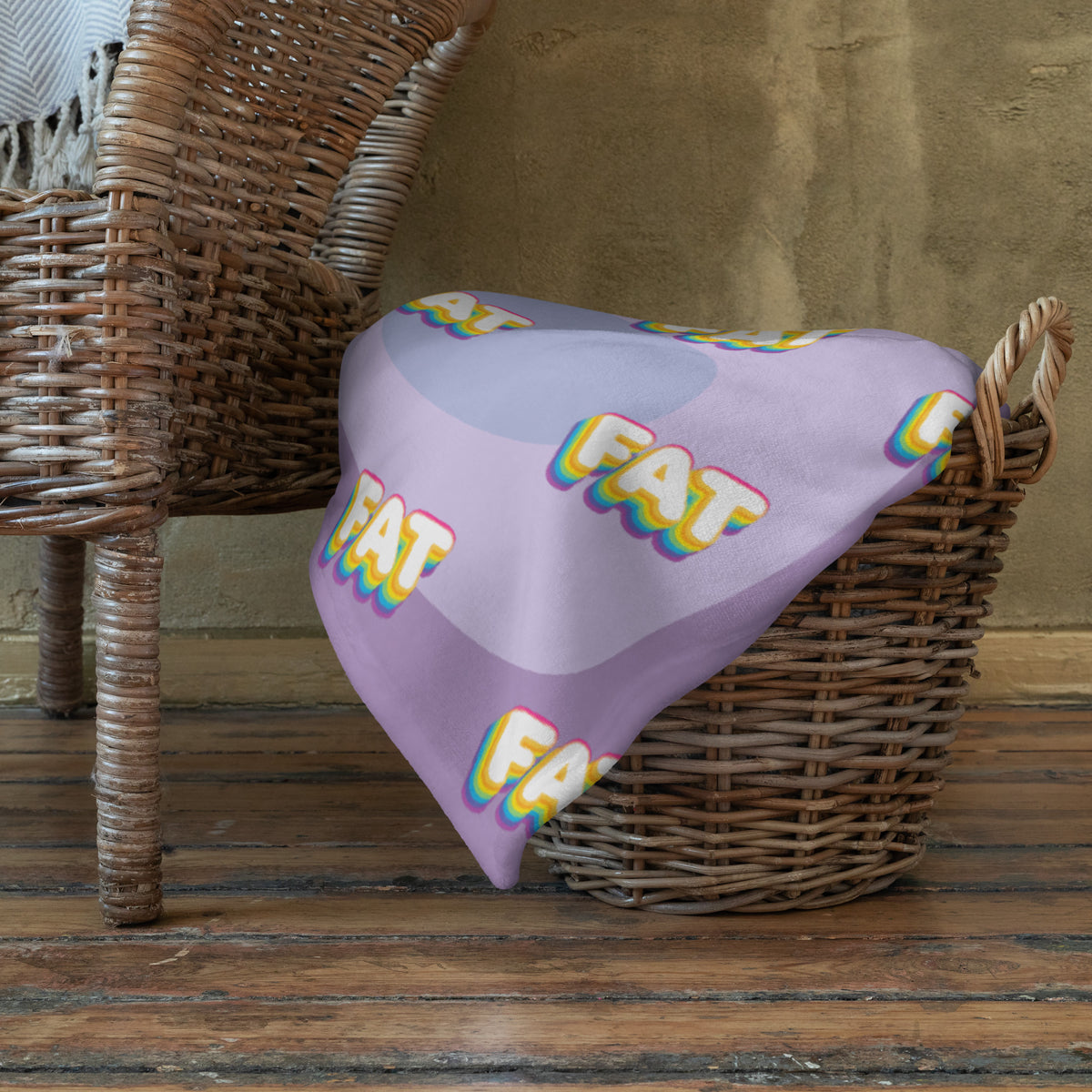 FAT Retro Throw Blanket