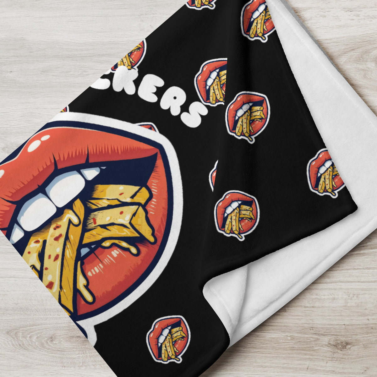 Get Thicker Stickers Signature Throw Blanket
