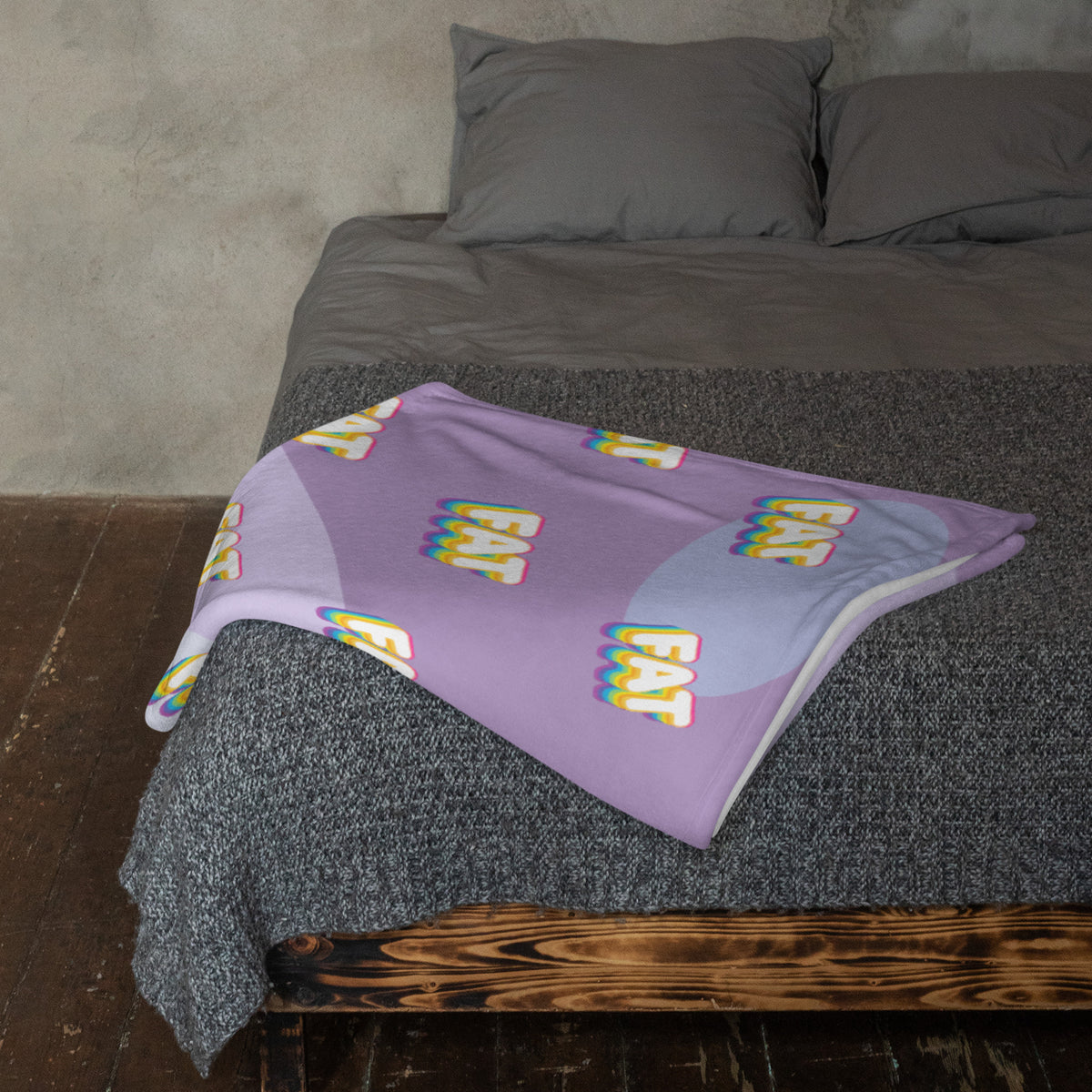FAT Retro Throw Blanket